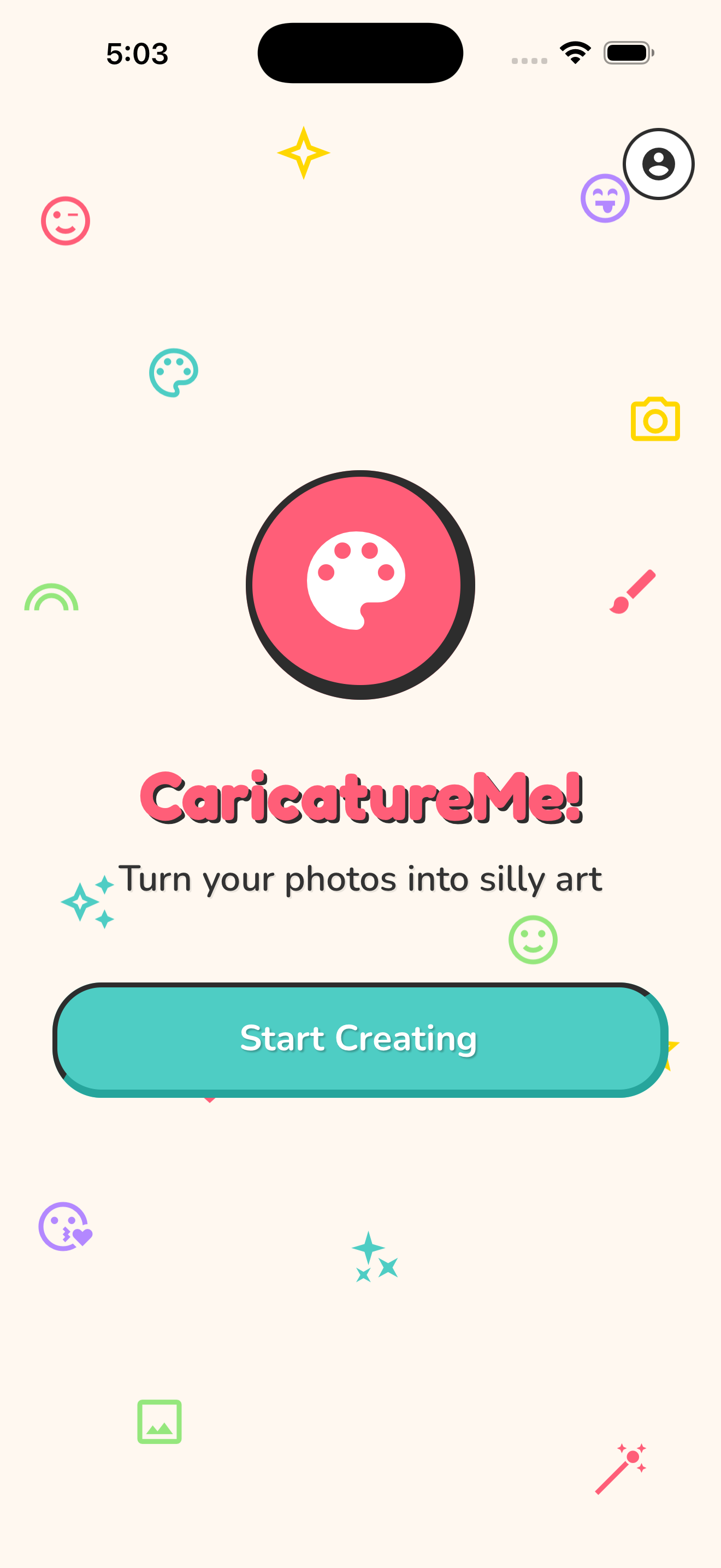 Home screen